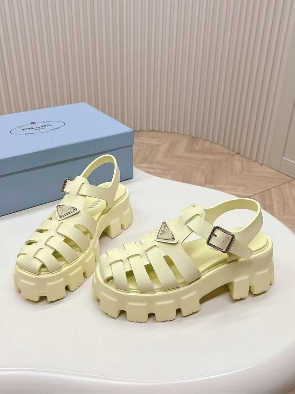 Prada Monolith yellow – Moda