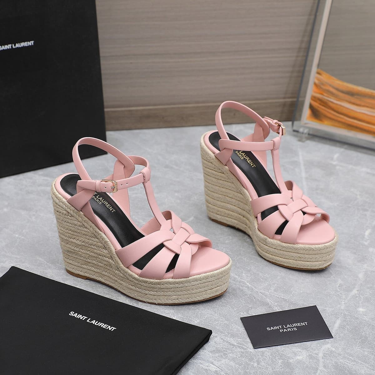 Saint Laurent Espadrille Tribute Pink – Moda