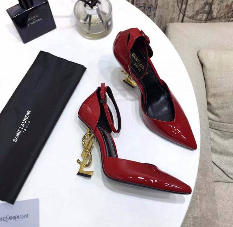 Saint Laurent Opyum Pumps red – Moda