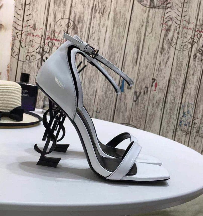Saint Laurent Opyum Sandal White Black – Moda