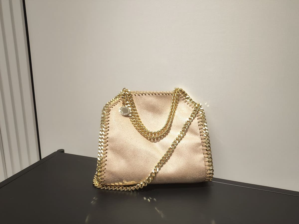 Stella McCartney Falabella Tote Maxi Rosé Gold – Moda