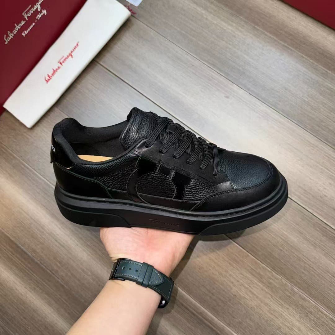 Tênis Ferragamo Cassina Black. – Moda