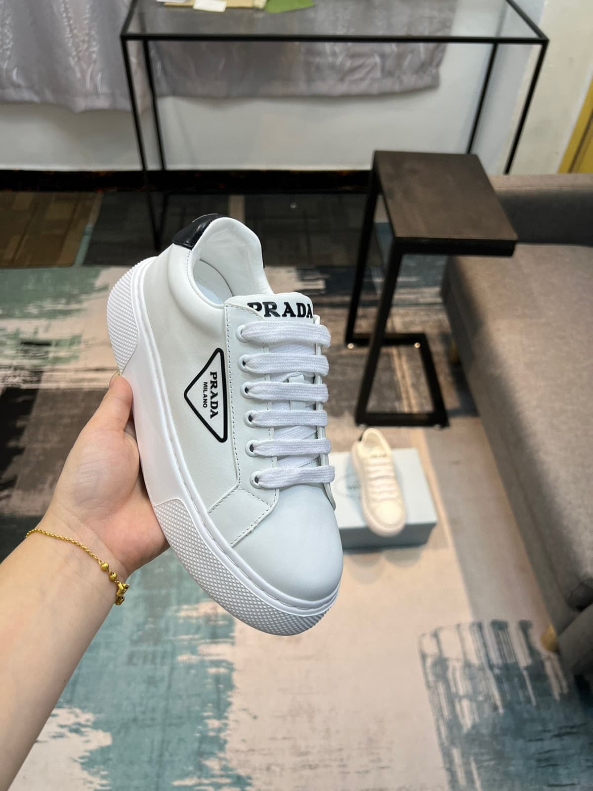 Tênis Prada Luxury White – Moda