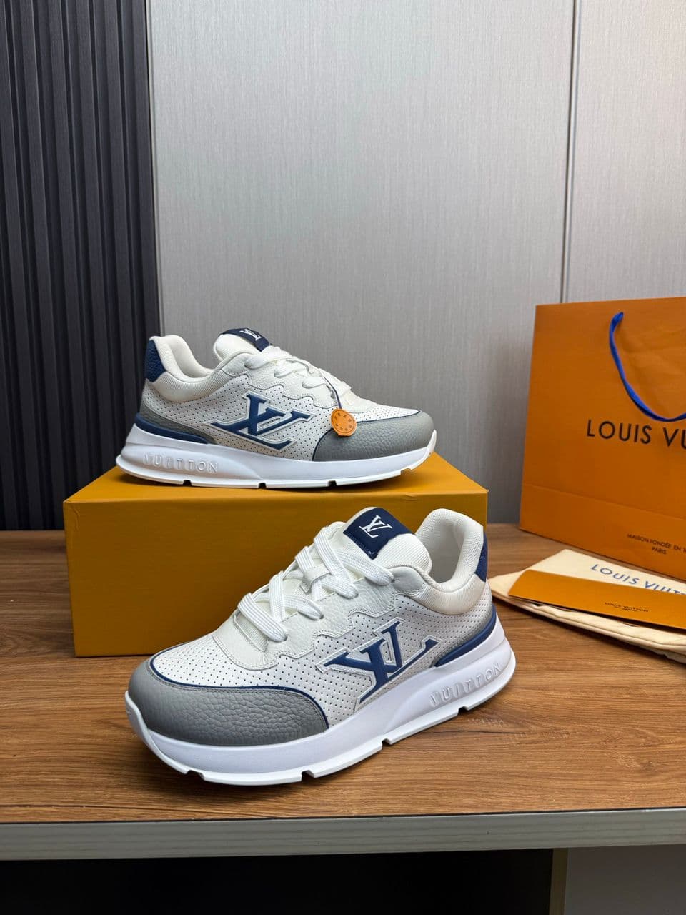 Trainer Classic White Blue – Moda