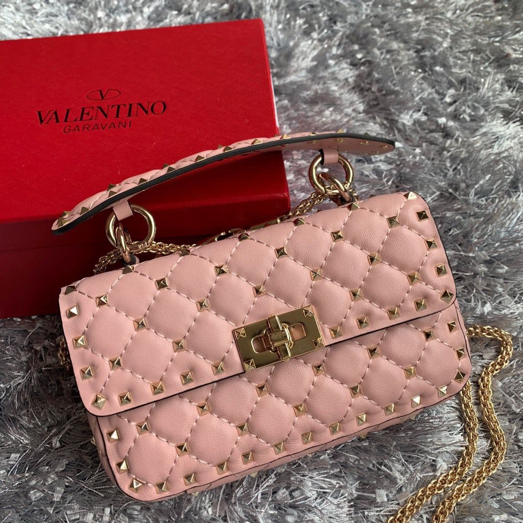 Valentino Garavani Bolsa matelassê Rose – Moda