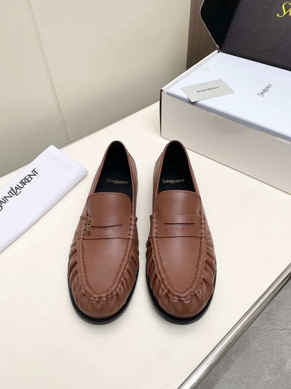 YSL Mocassim Le Loafer Brown – Moda