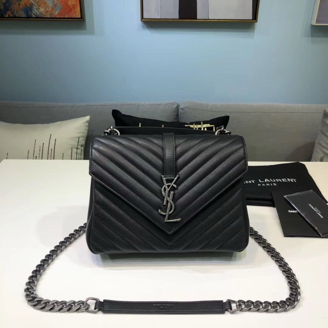 Yves Saint Laurent College Medium Black – Moda