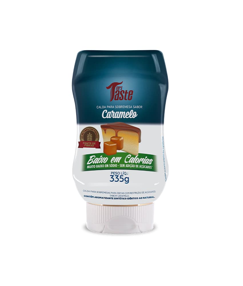 Mrs Taste Calda Para Sobremesa Sabor Caramelo 335g – Suplementos