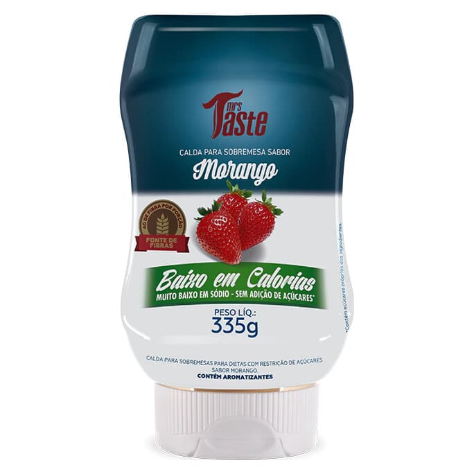Mrs Taste Calda Para Sobremesa Sabor Morango 335g – Suplementos