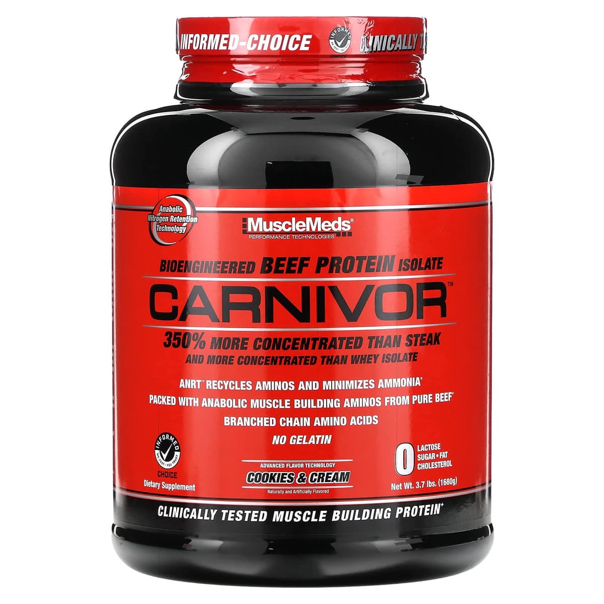 MuscleMeds Carnivor Cookies & Cream 1680g – Suplementos