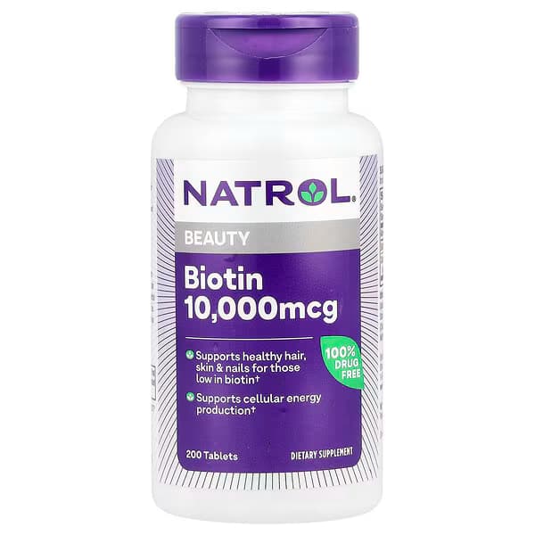 Natrol Biotin 10.000mcg 100 Cápsulas – Suplementos