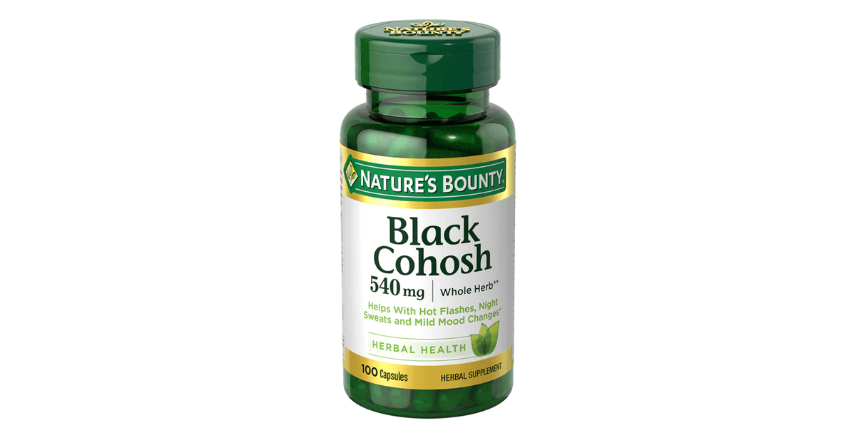 Nature's Bounty Black Cohosh 540mg 100 Capsules – Suplementos