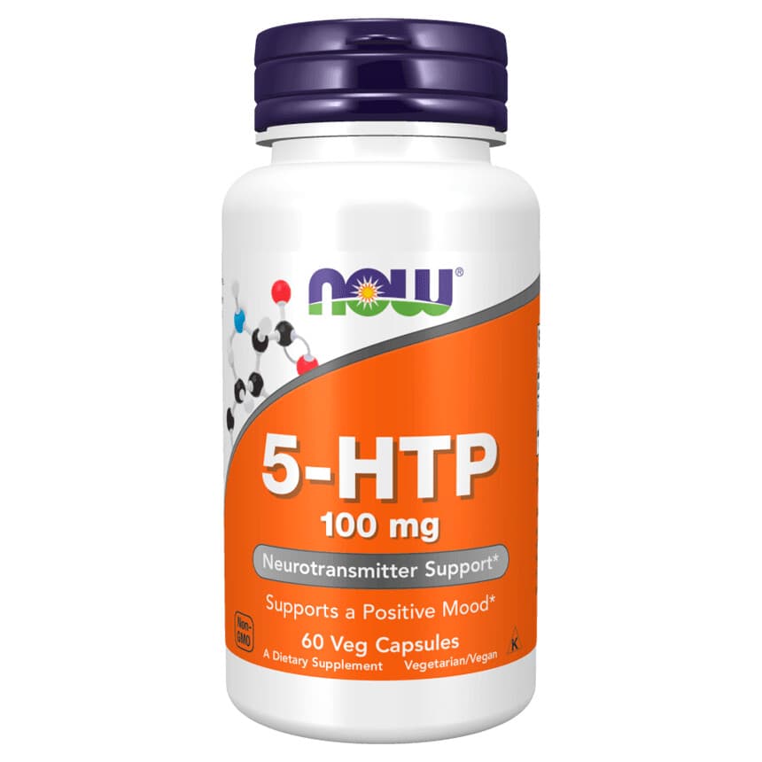 NOW 5-HTP 100 mg 60 Cápsulas – Suplementos