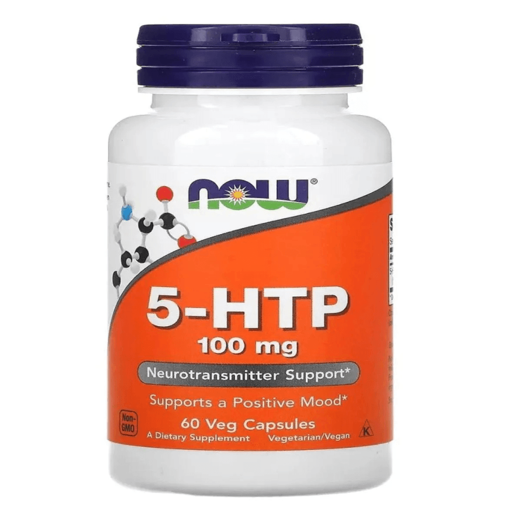NOW 5-HTP 100mg 50 Cápsulas – Suplementos