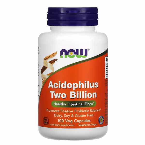 NOW Acidophilus Two Billion 100 Cápsulas – Suplementos