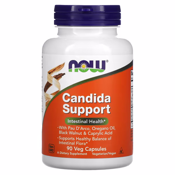 NOW Candida Support 90 Cápsulas – Suplementos