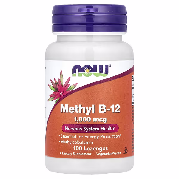 NOW Methyl B12 1000mcg 100 Cápsulas – Suplementos