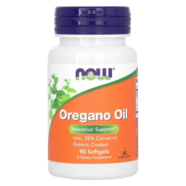NOW Oregano Oil 90 Cápsulas – Suplementos