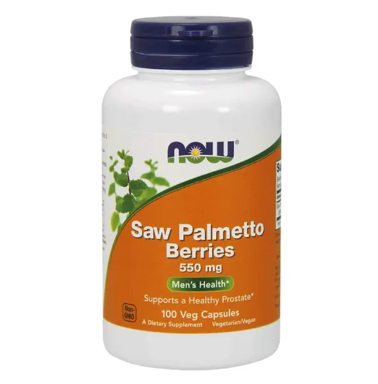 NOW Saw Palmetto 550mg 100 Cápsulas – Suplementos