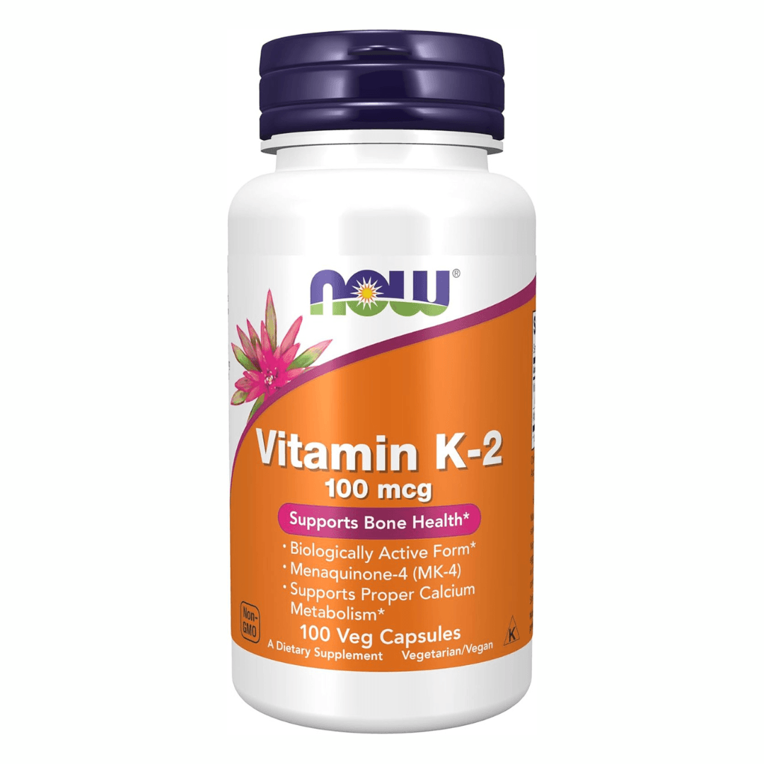 NOW Vitamina K-2 100mcg 100 Cápsulas – Suplementos