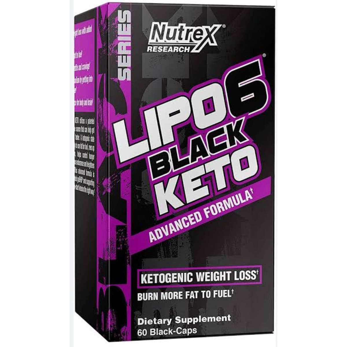 Nutrex Lipo 6 Black Keto 60 Cápsulas – Suplementos