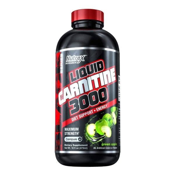Nutrex Liquid L-Carnitine 3000 480 ml Green Apple – Suplementos