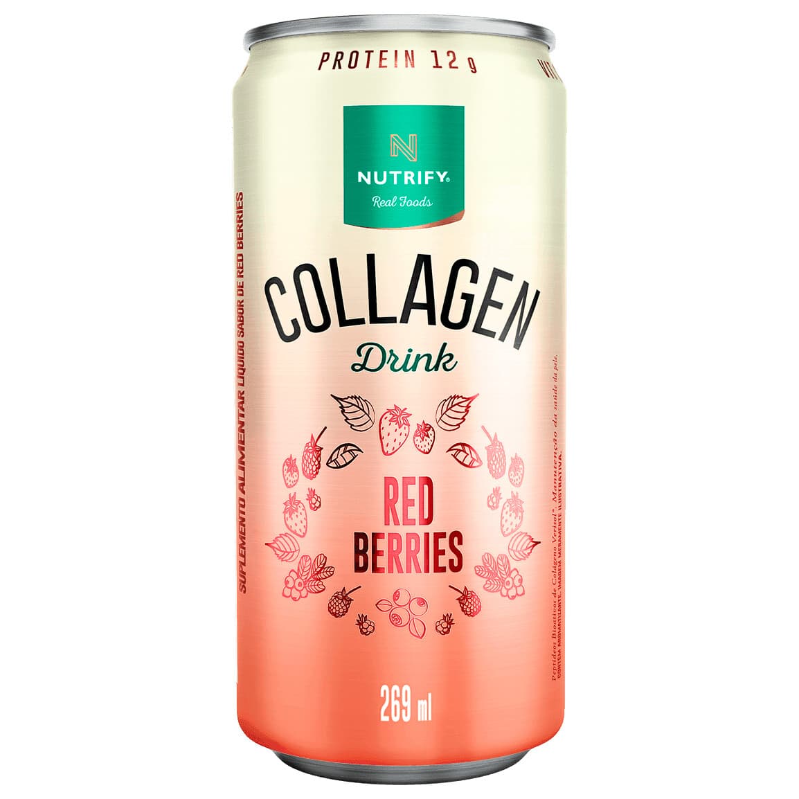 Nutrify Collagen Drink 269ml Red Berries – Suplementos