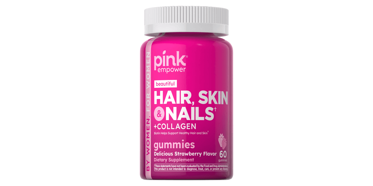 Pink Empower Hair, Skin e Nails 60 Cápsulas – Suplementos