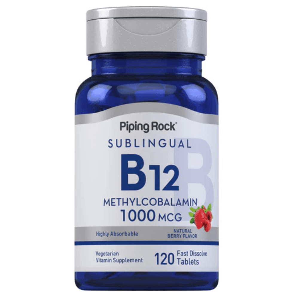 Piping Rock B12 Methycolbalamin 1000mg 120 tablets – Suplementos