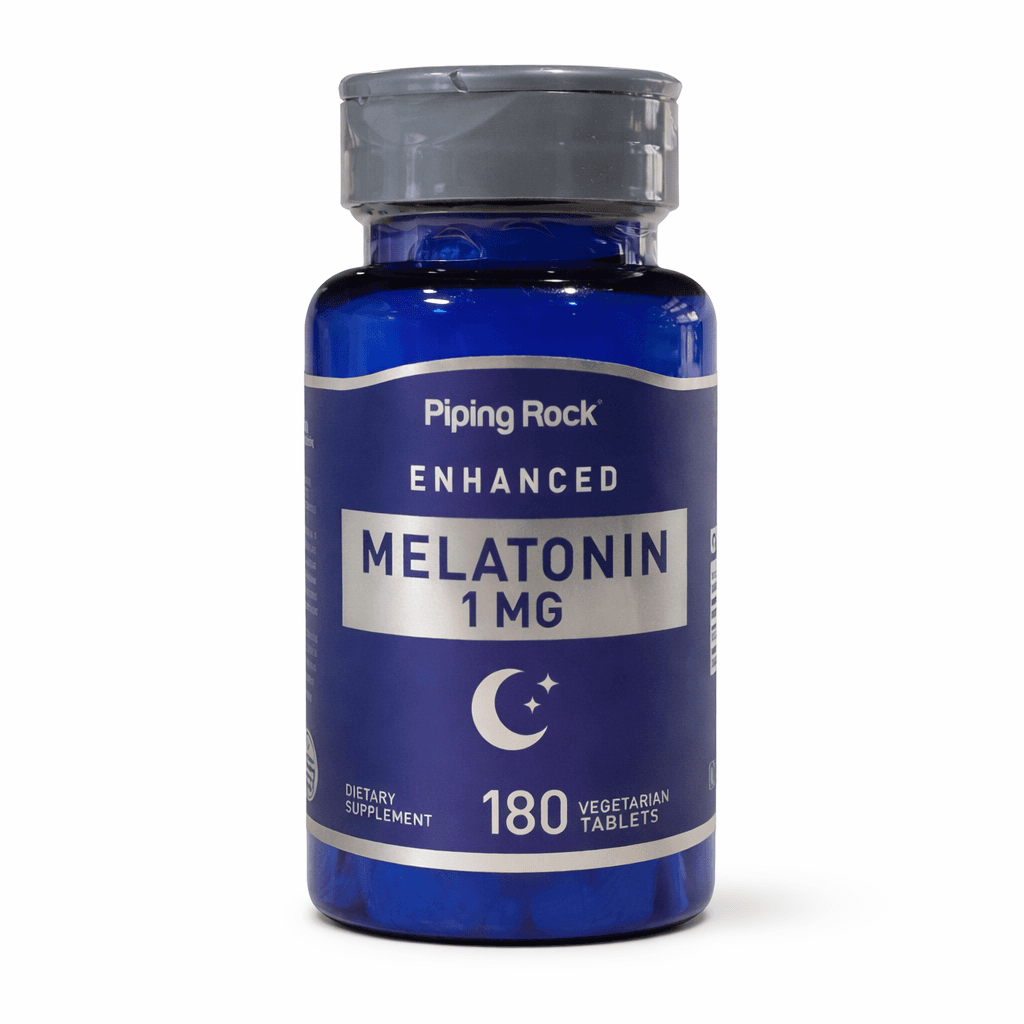 Piping Rock Enhanced MELATONIN 1mg 180 Tablets – Suplementos