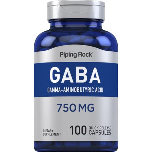 Piping Rock GABA 750 mg 100 Cápsulas – Suplementos