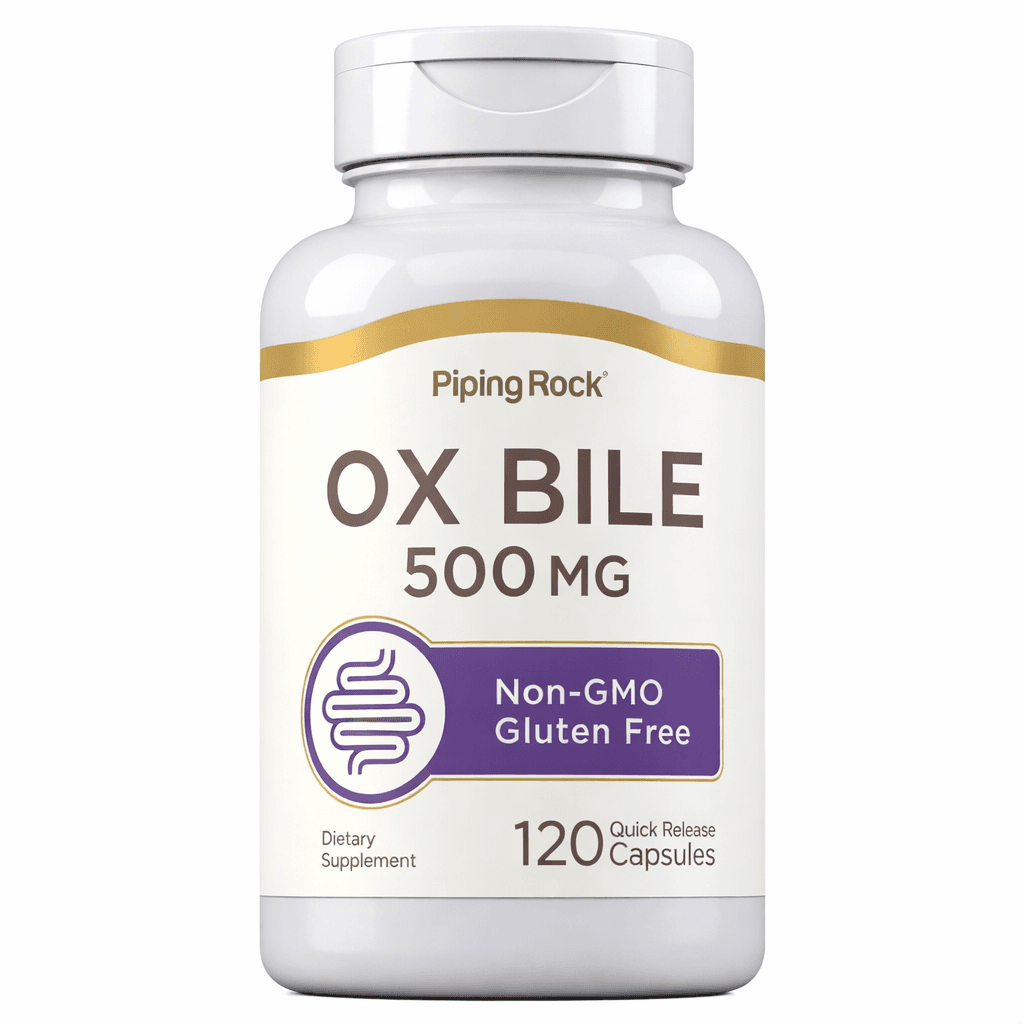 Piping Rock Ox Bile 500mg 120caps – Suplementos