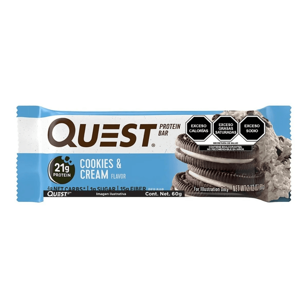 Quest Nutrition Protein Bar 60g Cookies & Cream – Suplementos