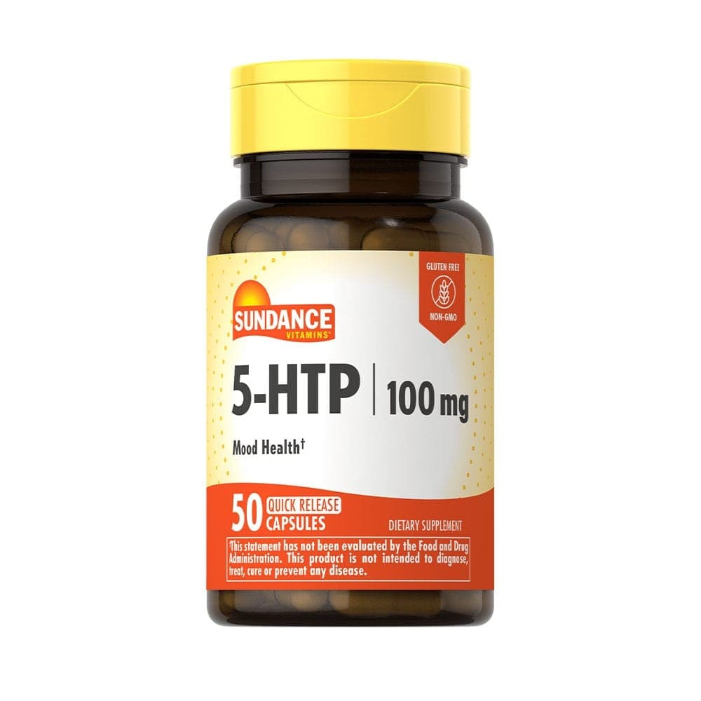 Sundance 5-HTP 100 mg 50 Cápsulas – Suplementos