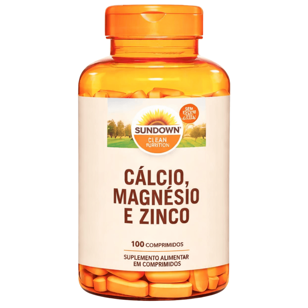 Sundown Calcium Magnesium e Zinco 100 Cápsulas – Suplementos