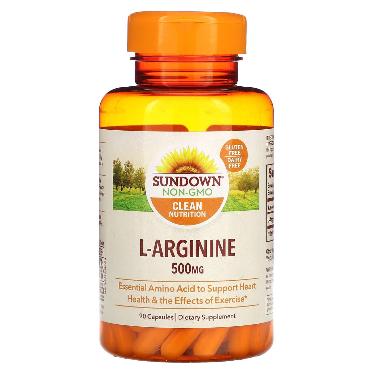 Sundown L-Arginine 500 mg 90 cápsulas – Suplementos