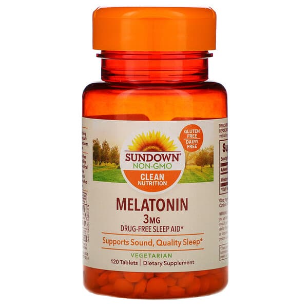 Sundown Melatonina 3 mg 120 cápsulas – Suplementos