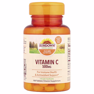 Sundown Natural Vitamina C 500mg 100 caps – Suplementos