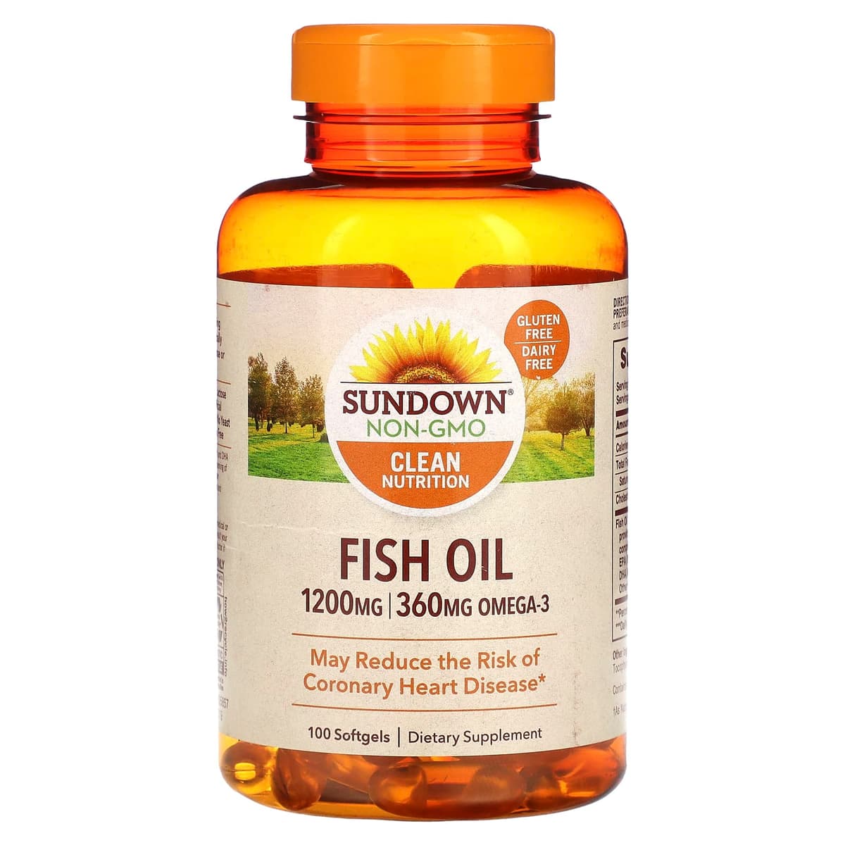 Sundown Ômega 3 1200 mg 100 cápsulas – Suplementos