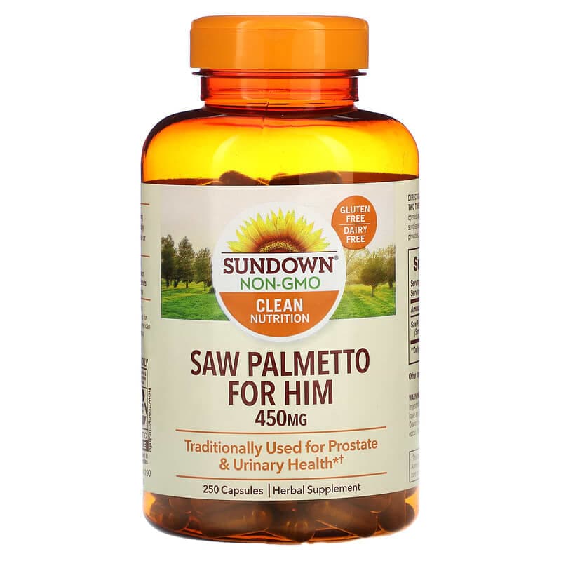 Sundown Saw Palmetto 450 mg 250 cápsulas – Suplementos