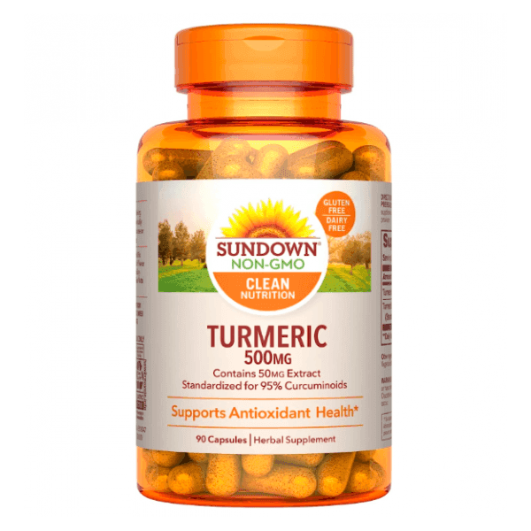 Sundown Turmeric 500 mg 90 cápsulas – Suplementos