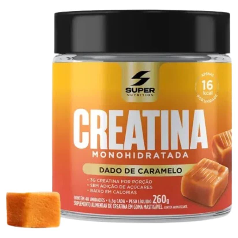 Super Nutrition Creatina Dado Caramelo – Suplementos