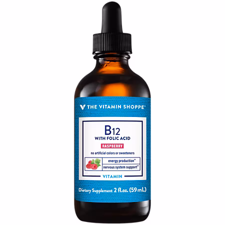 The Vitamin Shoppe B12 with Folic Acid 59 ml – Suplementos