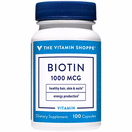 The Vitamin Shoppe Biotin 1000 mg 100 cápsulas – Suplementos