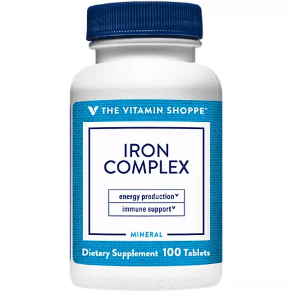 The Vitamin Shoppe Iron Complex 100 tablets – Suplementos