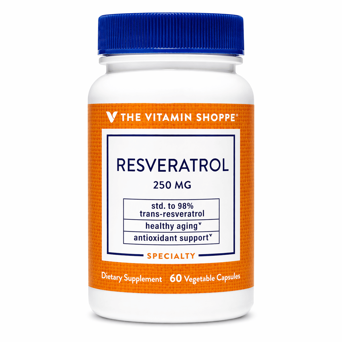 The Vitamin Shoppe Resveratrol 250mg – Suplementos