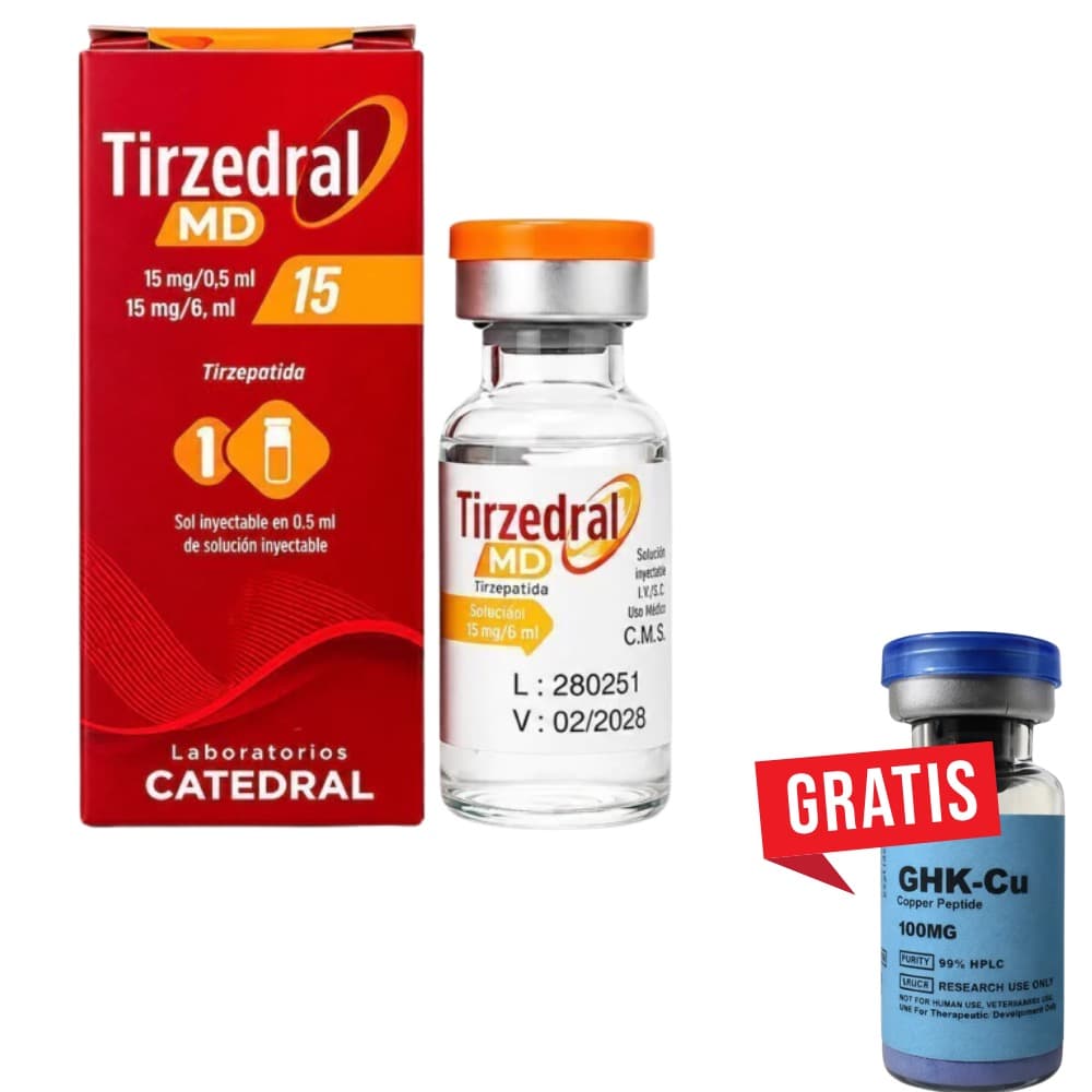 Combo Verão 2026 — Tirzedral MD 15mg + GHK-Cu 100mg Grátis