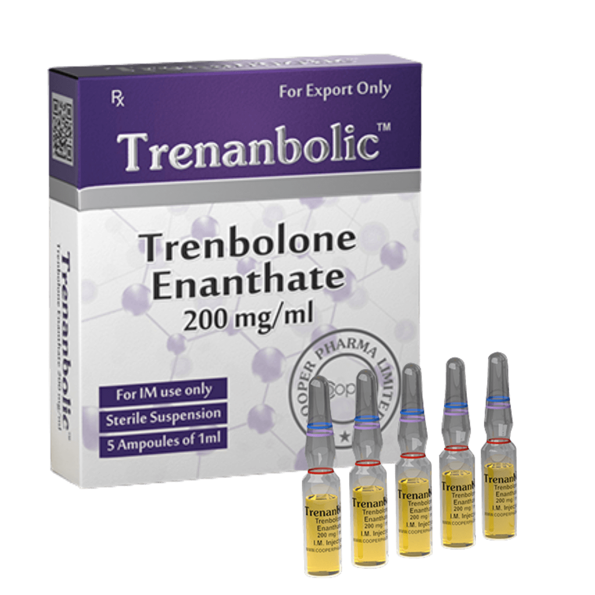 Trenanbolic Trenbolone Enanthate 200mg/ml – 5 Ampolas – Anabolizantes