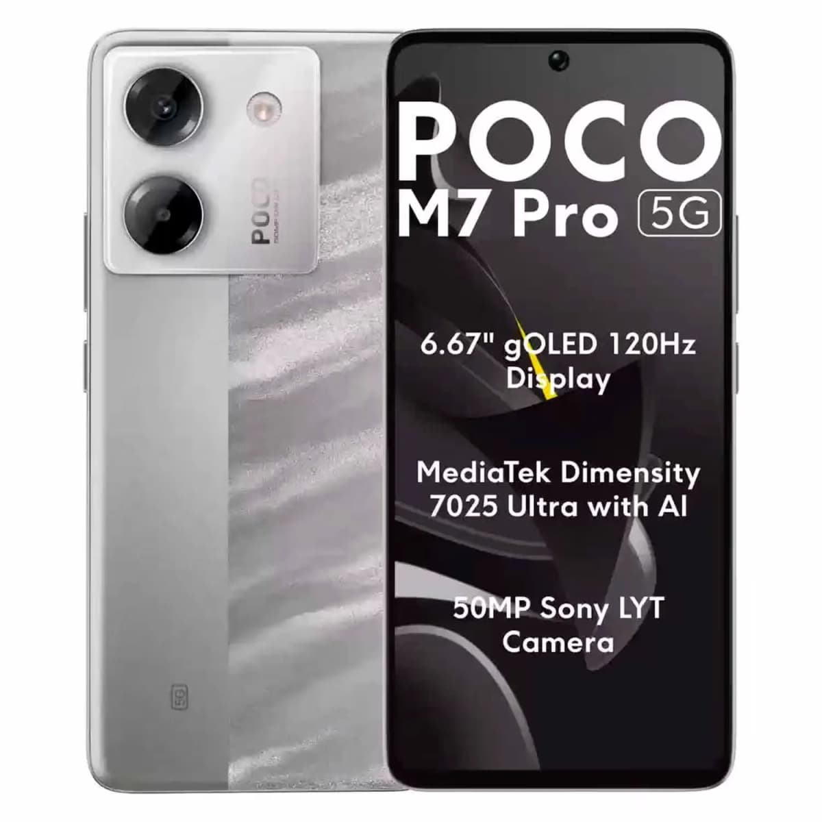 Smartphone Xiaomi Poco M7 Pro 5G 128GB 6GB RAM Dual SIM Tela 6.67" Índia - Lunar Dust
