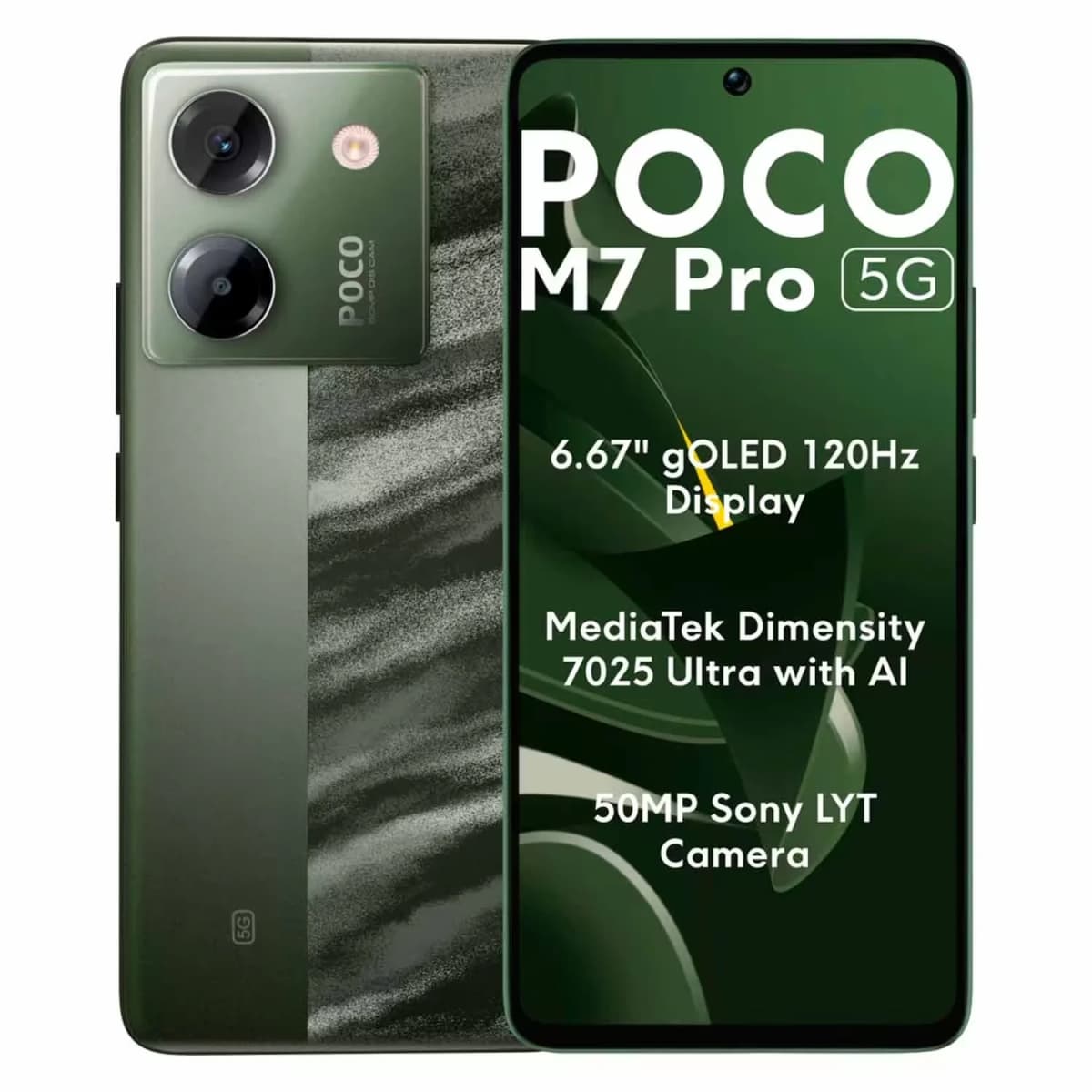 Smartphone Xiaomi Poco M7 Pro 5G 128GB 6GB RAM Dual SIM Tela 6.67" Índia - Verde